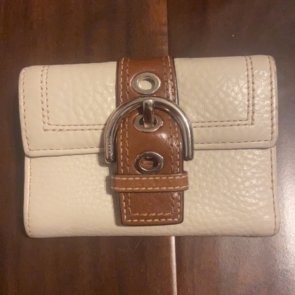 Coach cream & brown purse wallet set - Picture 11 of 16
